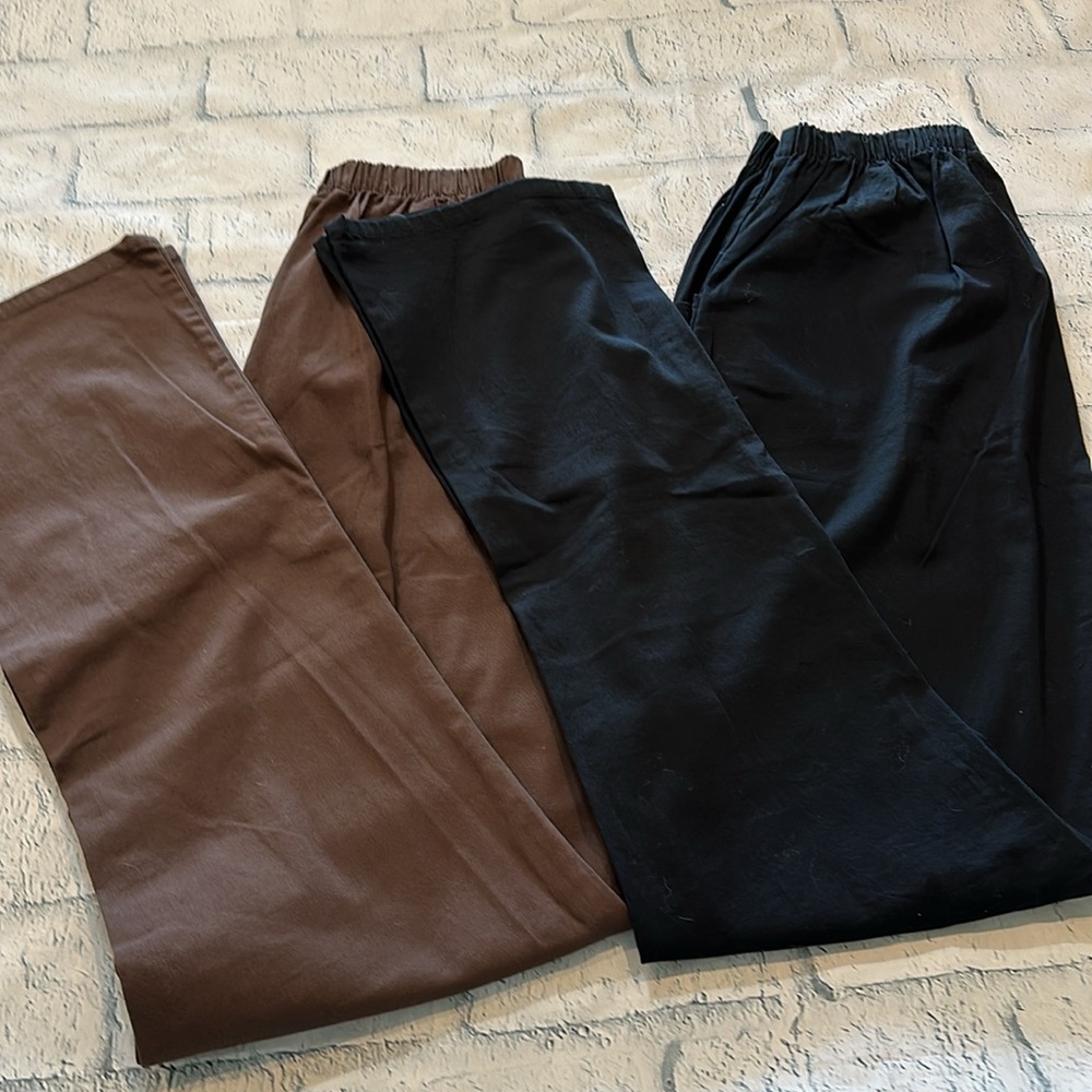 Roamans *Tall* brown or black pull-on jeans